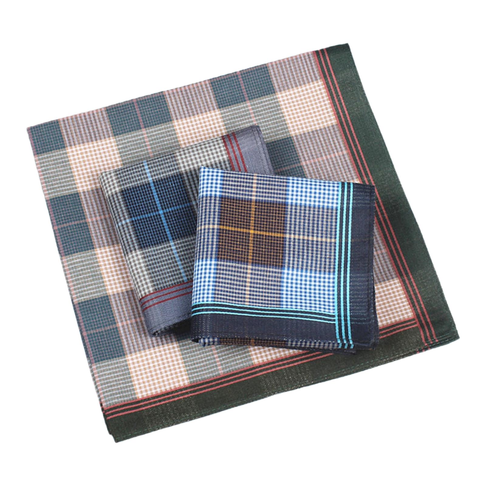 Handkerchief Cotton Men - 6 個のポケットスクエアハンカチ、ユニバーサル軽量ハンカチ、女性、男性、紳士、父親、スーツ、新郎、パーティー用ハンカチ
