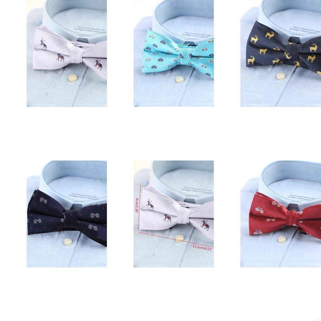 Bow Tie Pre Tied - J2HD男性の手作りの蝶ネクタイフォーマルスムーズな織物動物のための自転車のパターン調整可能なネクタイの贈り物