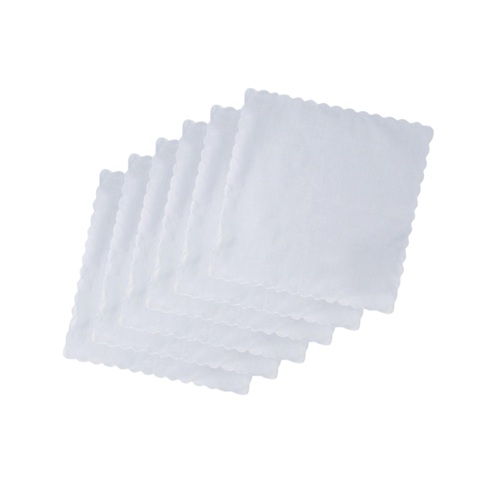 Handkerchief Cotton Men - 男性用コットンハンカチ6枚 フォーマルスーツ誕生日用タオルハンカチ