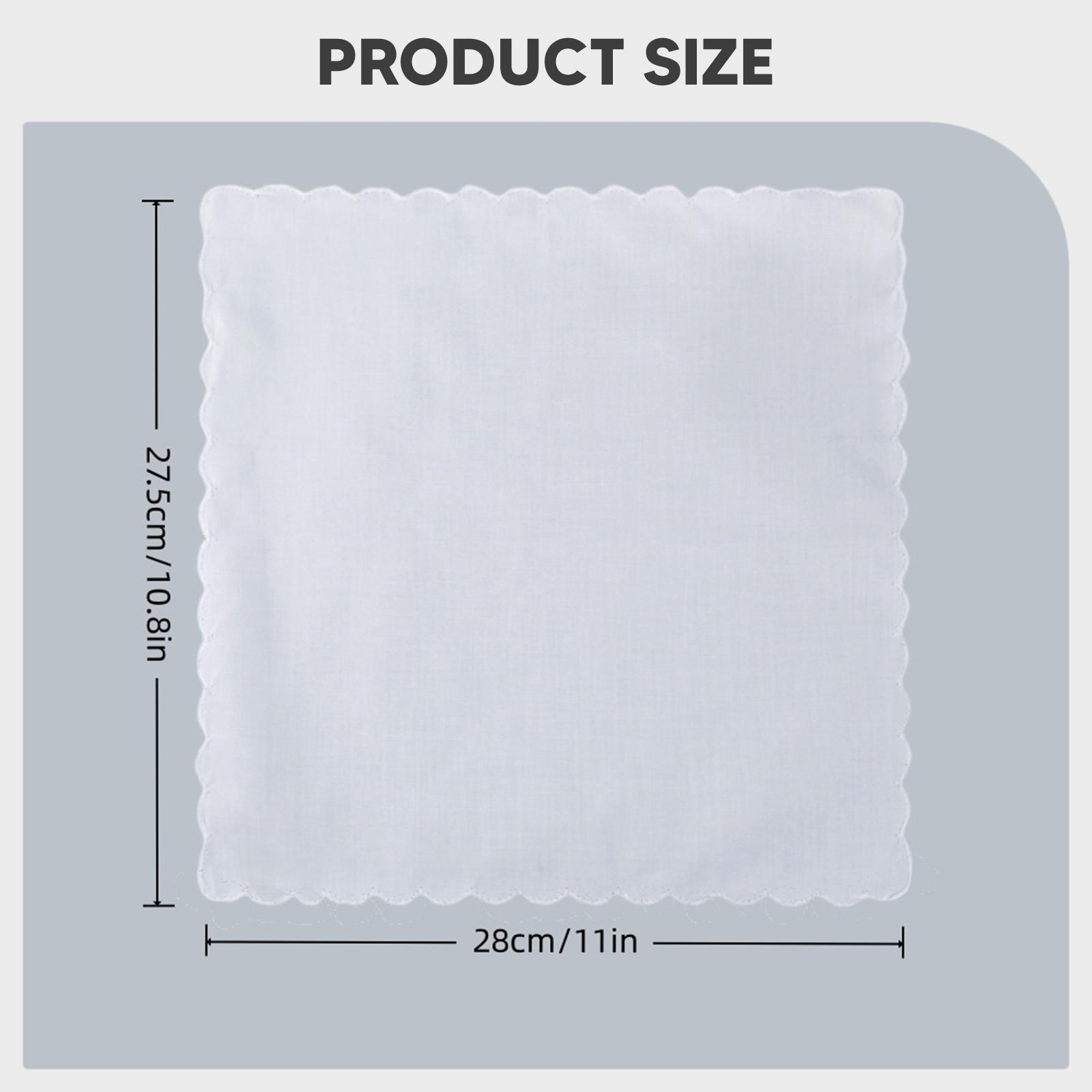 6 個の綿ハンカチ男性用女性用ポケットハンカチ快適で柔らかい - Handkerchief Cotton Men のレビューと価格