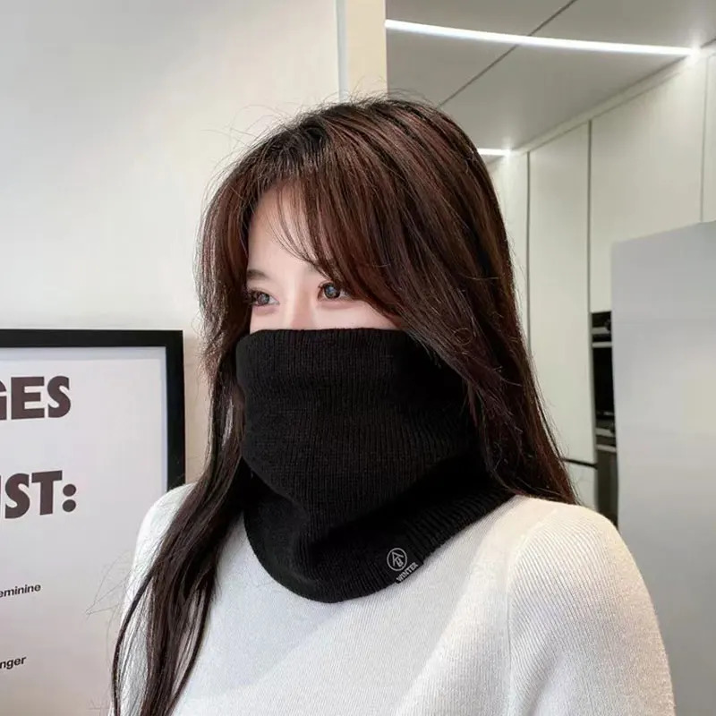 ファッション女性ニットスカーフ固体カシミヤのような冬のスヌー - Muffler Men Wool のレビューと価格