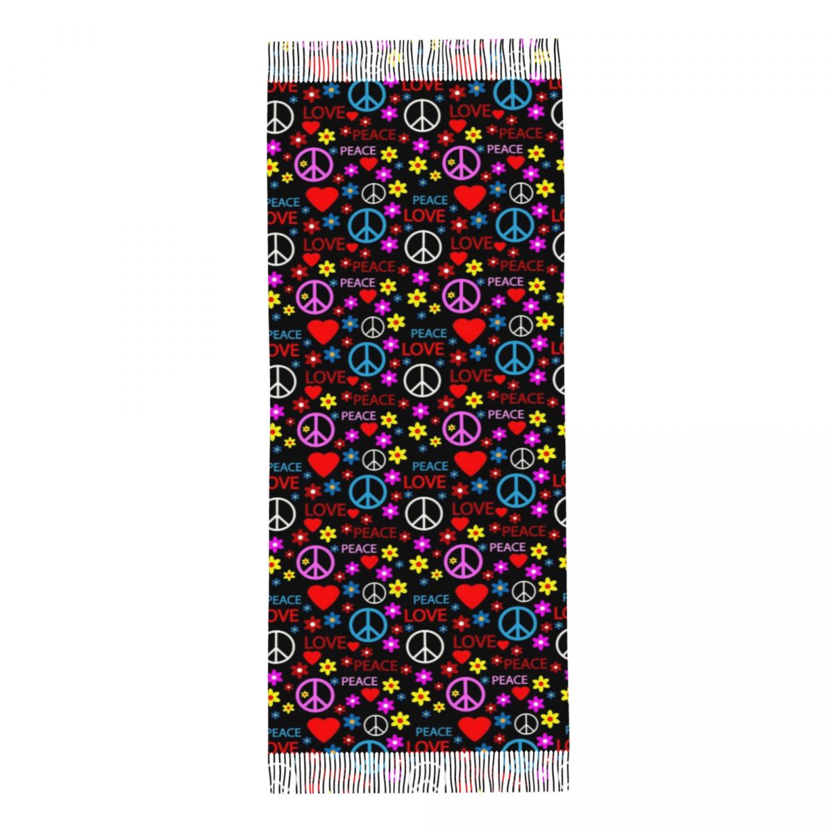 Peace Foral Love Pattern スカーフ  - Pashmina Wrap Large のレビューと価格