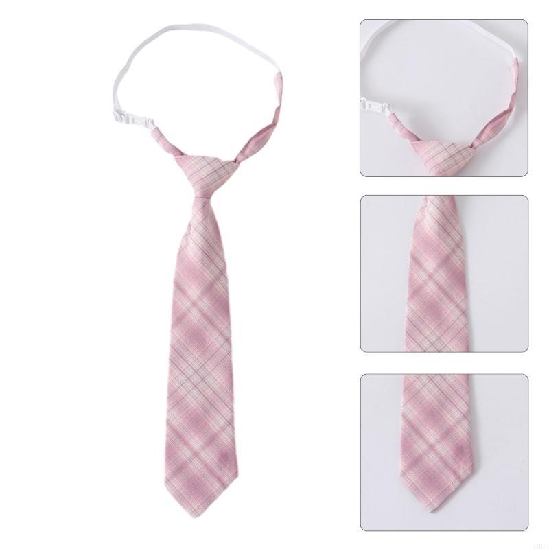 女性事前に結ばれたネクタイ ピンク市松ネクタイ 学生服ネック - Bow Tie Pre Tied のレビューと価格