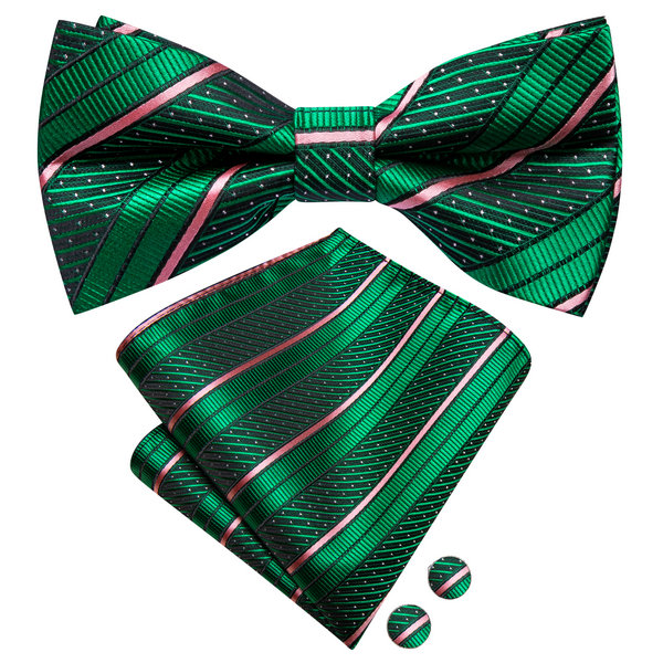 メンズ蝶ネクタイハンカフスプレタイドレッドホワイトピンクソリ - Bow Tie Pre Tied のレビューと価格