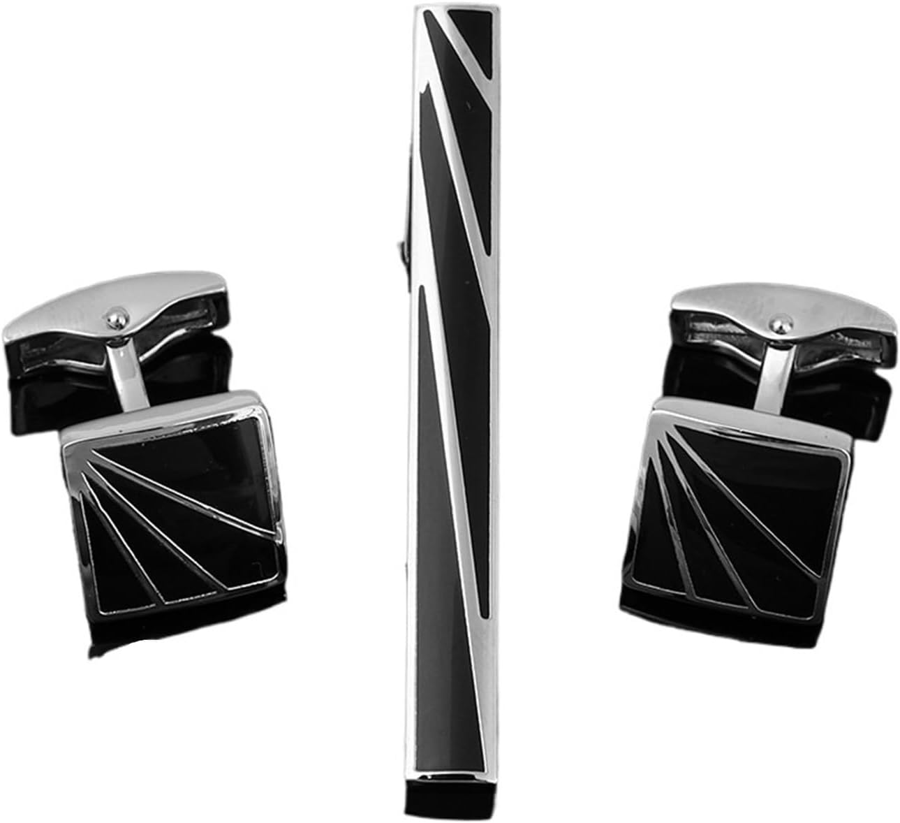 2セット、メンズネクタイクリップカフリンクセット、シャツアク - Tie Bar Set Gift のレビューと価格