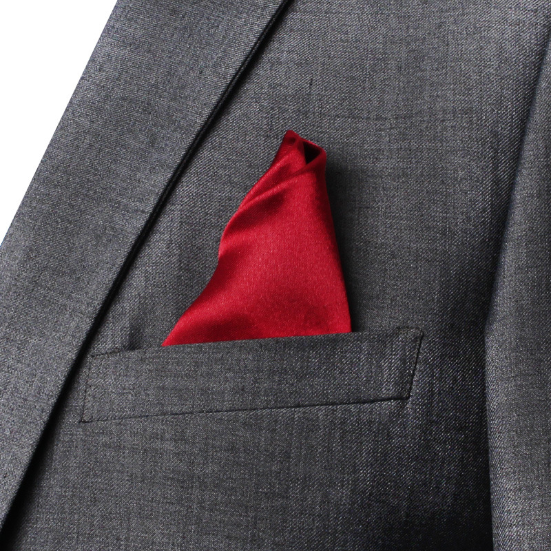 男性用ハンカチ付きサテンスーツ,キャンディーカラー,ポケット - Pocket Square Set のレビューと価格