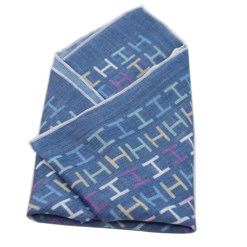 メンズスクエアスカーフ,ボタン付きコットンとリネンのスカーフ - Ascot Neck Scarf のレビューと価格